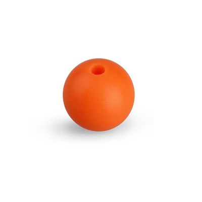 Бусина силиконовая н-р 4 шт. цвет оранжевый 12мм - фото 22599