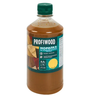 Морилка PROFIWOOD на водной основе, 0,5л, Сосна 111566 - фото 24659
