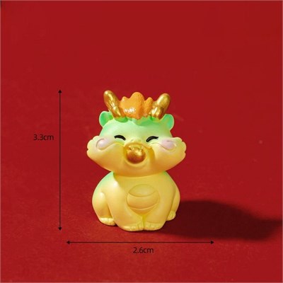 Дракон с шаром в зубах мини-фигурка 3,3*2,6см 111882 - фото 24939