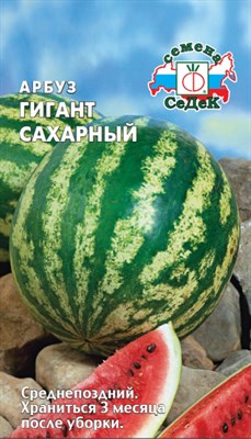 Семена Арбуз Гигант сахарный 1гр - фото 25027