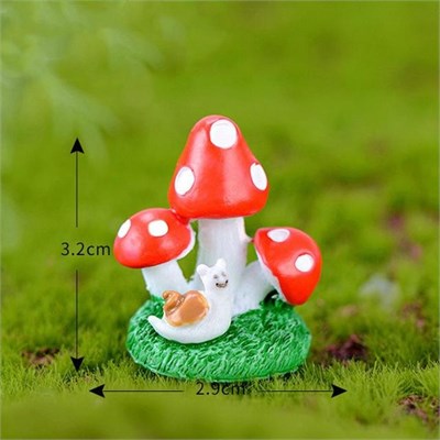 Мухоморы мини-фигурка 3,2*2,9см 112395 - фото 25606