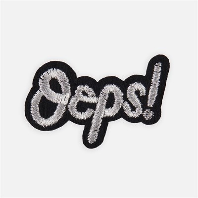 Термоаппликация «Oops», 4×2,5см, цвет серебряный 113046 - фото 26485