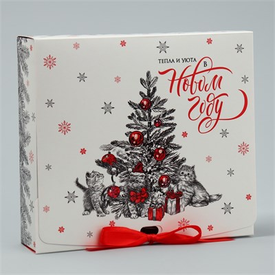 Коробка складная двухсторонняя «Тепла и уюта », 20х18х5см 114541 - фото 28489
