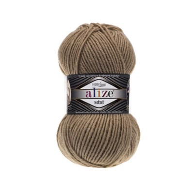 Пряжа Alize Superlana Midi 25% шерсть/75% акрил №466 Т.бежевый 114354 - фото 28644