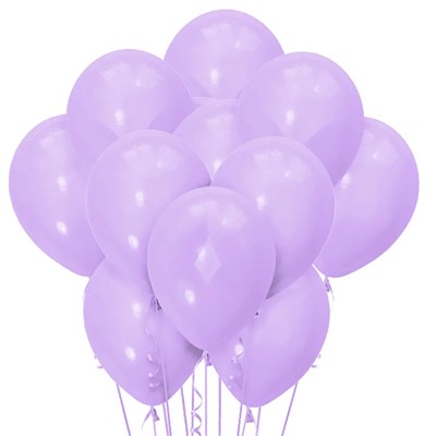 Н-р шаров 12" 5шт, цв фиолетовый 115011 - фото 28954