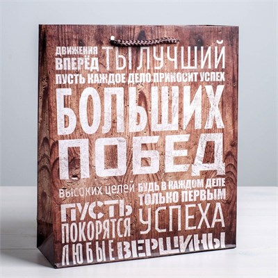 Пакет ламинированный «Больших побед», 12×15×5,5см 115207 - фото 29367