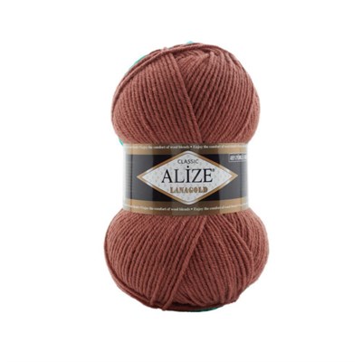 Пряжа Alize lanagold classic 51% акрил/49% шерсть 100гр №565 Темная брусника 115517 - фото 29802