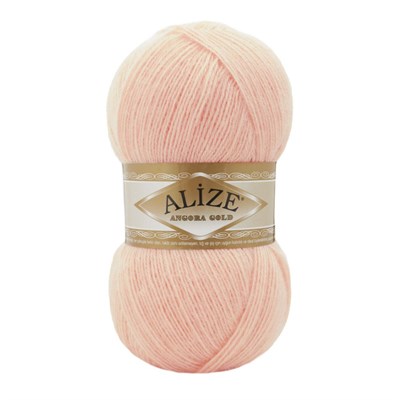 Пряжа Alize Angora gold 80% акрил/20% шерсть 100гр, цв.840 Шампань 115570 - фото 29834
