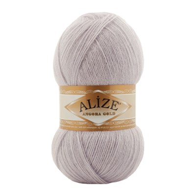 Пряжа Alize Angora gold 80% акрил/20% шерсть 100гр, цв.632 Лиловый 115583 - фото 29841