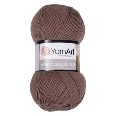 Пряжа YarnArt Merino De Luxe/50 50% шерсть/50% акрил, 100гр №514 Т.бежевый 117000 - фото 31302