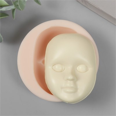 Молд силикон "Лицо младенца" №23 6,6х4,9х2см 117958 - фото 32526