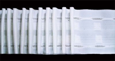 Лента шторная белая W651G 65мм 1м 118237 - фото 32876