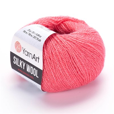 Пряжа YarnArt Silky wool 35% шелк/65% шерсть 25гр №332 Розовый 118681 - фото 33492