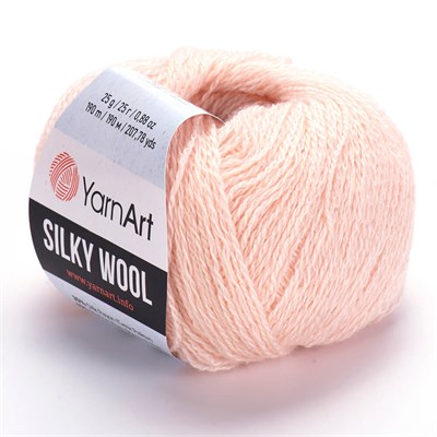 Пряжа YarnArt Silky wool 35% шелк/65% шерсть 25гр №341 Чайная роза 118684 - фото 33495