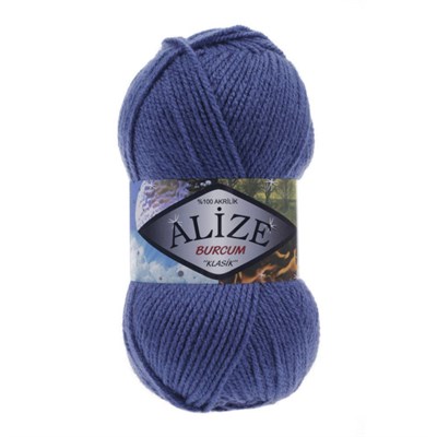 Пряжа Alize Burcum klasik 100% акрил, 100г №353 Т. синий 119016 - фото 33967