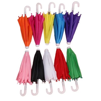 Зонтик для игрушек 21см, цв фиолетовый - фото 34846
