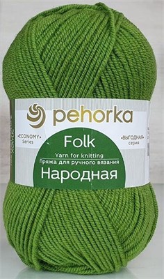 Пехорка Народная 100гр 30% шерсть/70% акрил цв.119 Горох  121071 - фото 38036