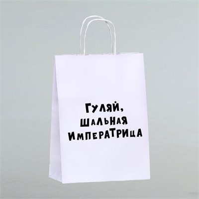 Пакет подарочный «Гуляй шальная императрица», 24*10,5*32см, 1шт 121163 - фото 38094