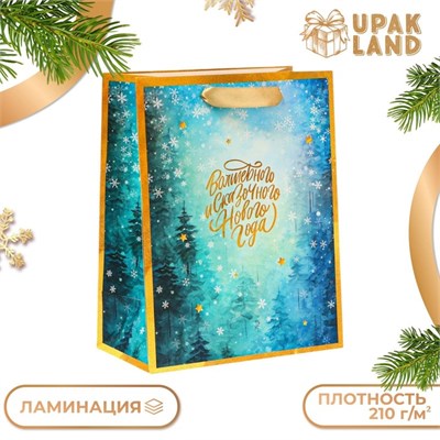 Пакет ламинированный «Снежинки», MS 18*23*10 см 121323 - фото 38214