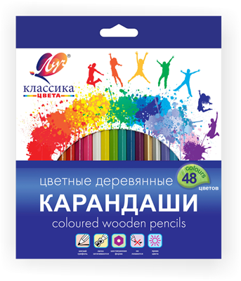 Карандаши 48цв "Луч" Классика, шестигранные 121651 - фото 38480