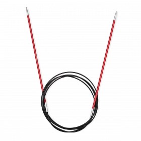 Спицы круговые Zing 2,5мм/120см, цв.гранатовый, KnitPro 122359 - фото 39106