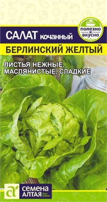 Семена Салат кочанный Берлинский желтый 0,5гр Семена Алтая 123477 - фото 40377
