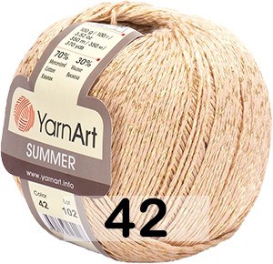 Пряжа YarnArt Summer 70%хлопок/30%вискоза, 350м/100 гр №42 123633 - фото 40519