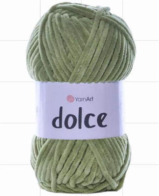 Пряжа "Dolce" 100% микрополиэстер 120м/100гр №798 светлая олива  114747 - фото 40664