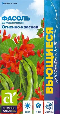 Семена Фасоль декоративная Огненно-красная 5гр Семена Алтая 123735 - фото 40891