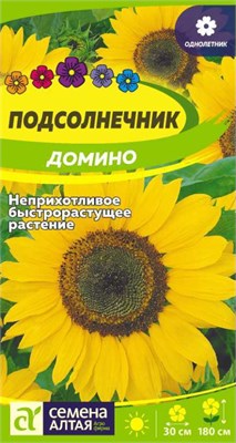 Семена Подсолнечник Домино 0,5гр Семена Алтая 123827 - фото 40981
