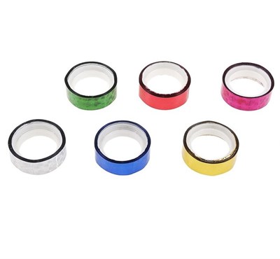 Клейкая лента голографическая 12мм*5м, МИКС 1шт 124148 - фото 41282