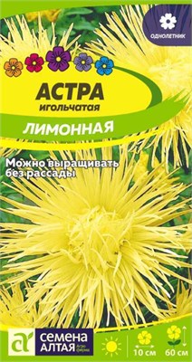 Семена Астра игольчатая Лимонная 0,2гр Семена Алтая 124245 - фото 41377