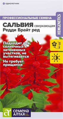 Семена Сальвия Редди брайт ред 5шт Семена Алтая 124358 - фото 41488