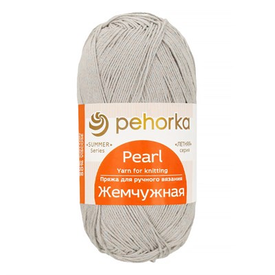 Пехорка Жемчужная 50% хлопок, 50% вискоза 100г 425м, цв.59-Мышонок 124468 - фото 41587