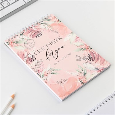 Скетчбук А5, 40л 100г/м2 «Цветы» 124545 - фото 41650