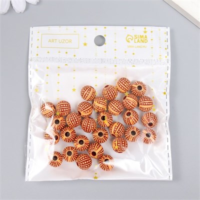 Бусины д/творчества пластик "Этно. Дольки" н-р 20гр 1,1*1,1*1см 124558 - фото 41663