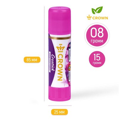 Клeй-карандаш Magic 8гр, Crown с цветным индикатором 32854 - фото 41938