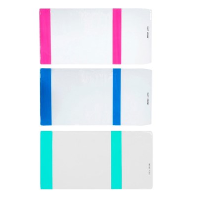 Обложка ПВХ 270х550мм, 100мкм, д/учебников с цветным клапаном, универсальная, МИКС 120396