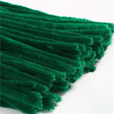 проволока синельная плюш н-р 100шт, темно-зеленый 121555