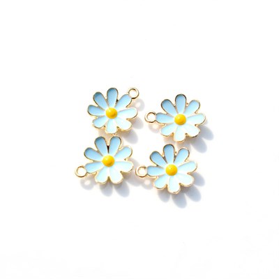 Подвеска "Ромашка" цв.голубой 125350