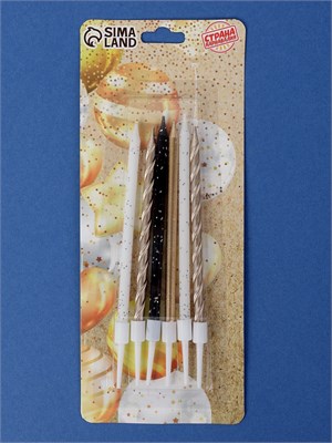 Свечи д/торта «Праздничное волшебство», 6шт 125527