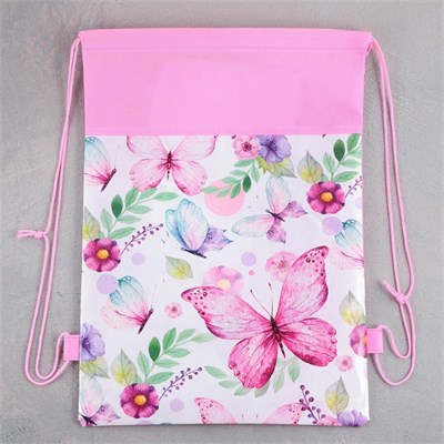 Мешок д/обуви «Бабочки» (полиэстер) 41*30см 125565