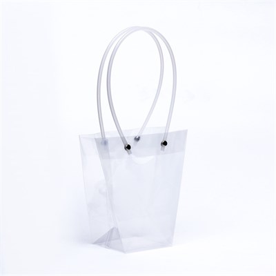 Сумка д/цветов прозрачная влагостойкая, 16*8*8см 125942