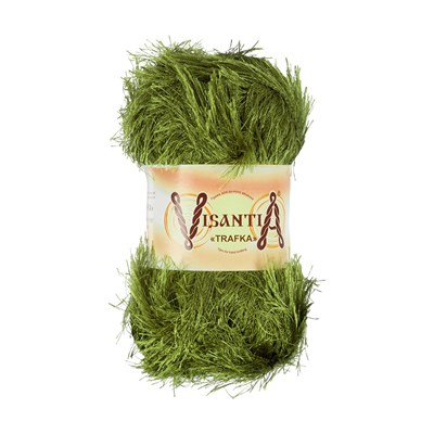 Пряжа Visantia Trafka 100% полиэстер цвет 0044 бл.зеленый 126043