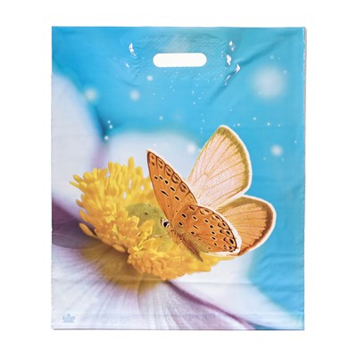 Пакет «Мгновения», полиэтиленовый с вырубной ручкой, 37*45см, 60мкм 126053