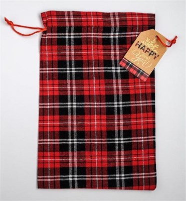 Мешочек подарочный новогодний Happy new Year, 20*30см 126157