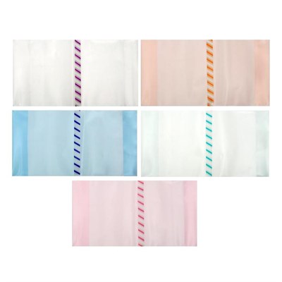 Обложка ПЭ 280*500мм, 140мкм, д/учебников, универсальная, с закладкой, МИКС 1шт 126179