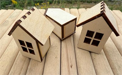 Заготовки д/декорирования мини-домик фанера 3*2,5см zuma 126253