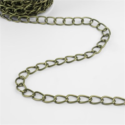 Цепочка д/сумки, 11*16мм, 1м, цв бронзовый 126459