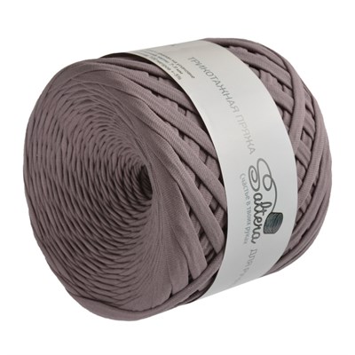 Пряжа трикотажная Saltera ЦВЕТ: ЧЕРНИКА (95) 100% хлопок 100м/ширина нити 7-9мм  126470